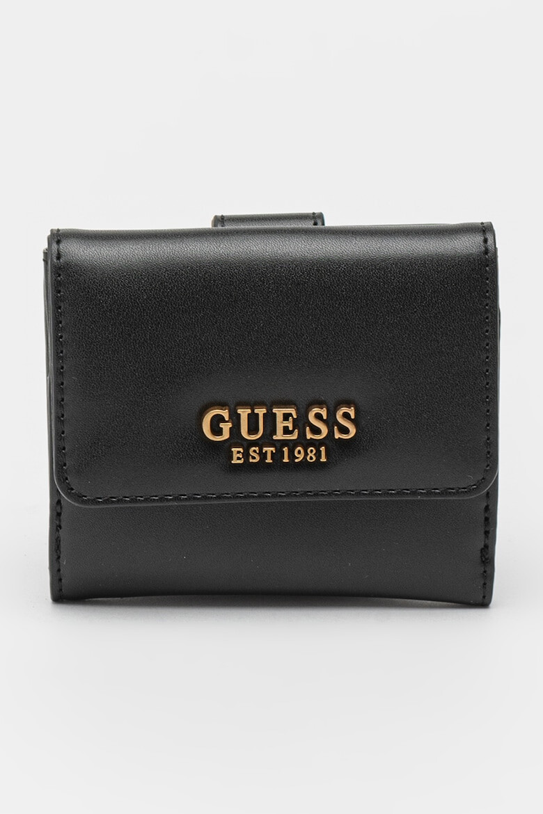 Guess Portofel din piele ecologica cu clapa Laurel - Pled.ro