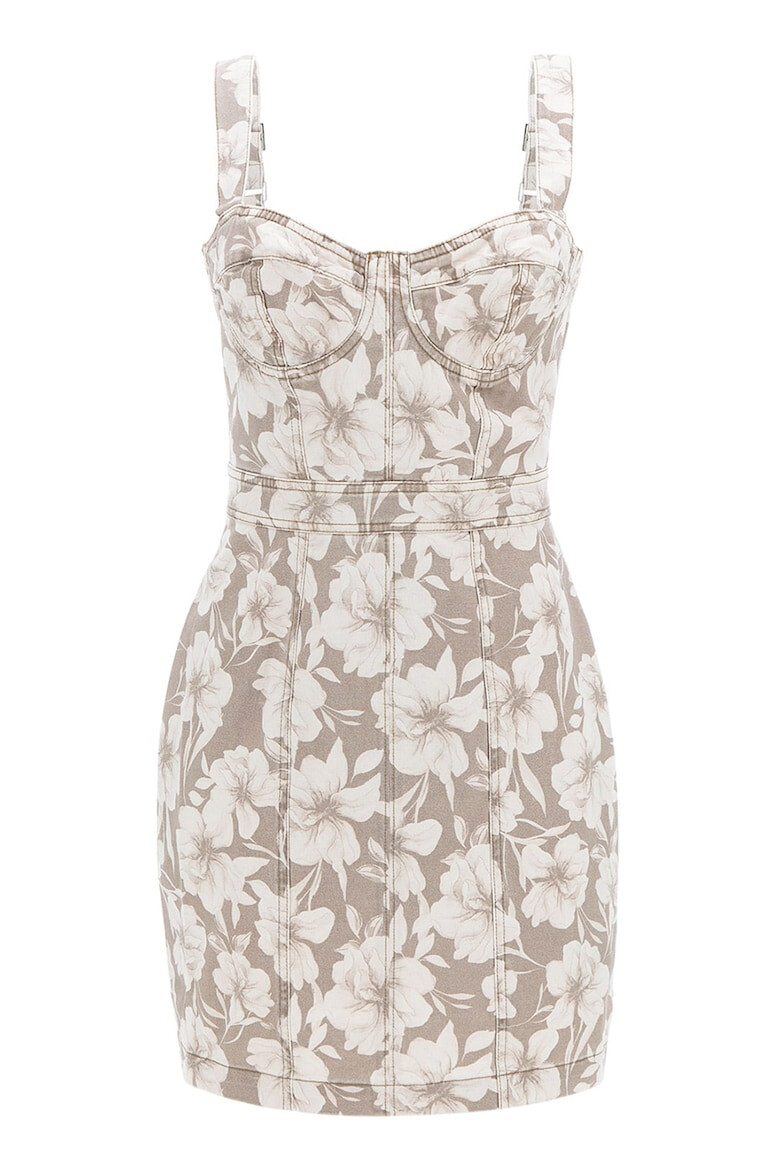 GUESS Rochie cambrata cu model floral - Pled.ro