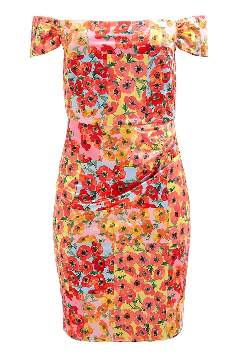 GUESS Rochie cu decolteu pe umeri si imprimeu floral - Pled.ro