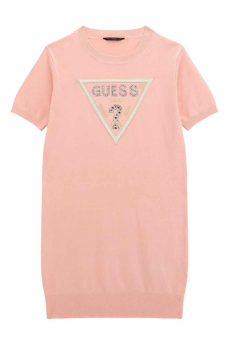 GUESS KIDS Rochie cu maneci scurte si decorat cu strasuri - Pled.ro