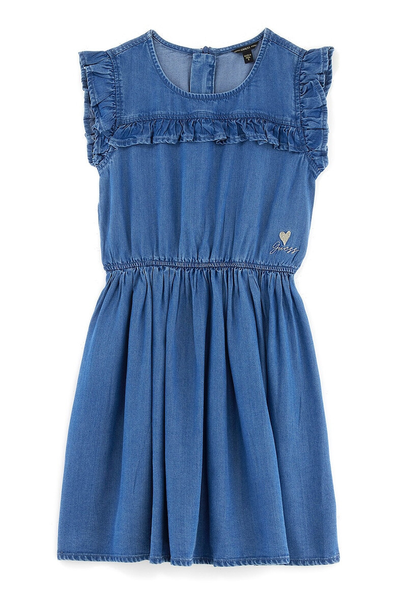 GUESS KIDS Rochie de denim cu garnituri cu volane - Pled.ro