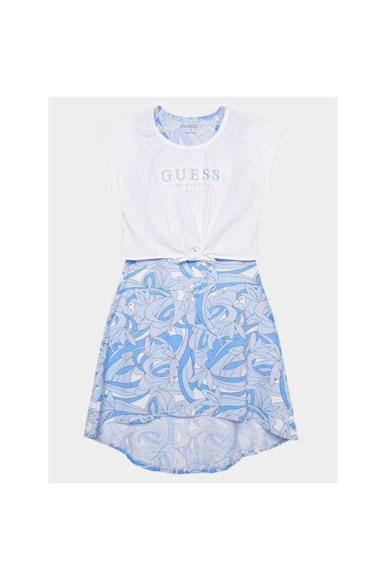 GUESS Rochie fete 511821 Alb Bumbac - Pled.ro