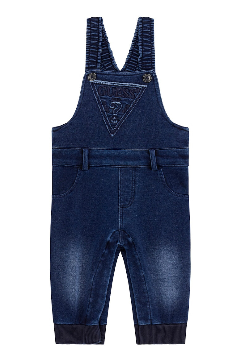 GUESS KIDS GUESS Salopeta de denim cu logo brodat - Pled.ro