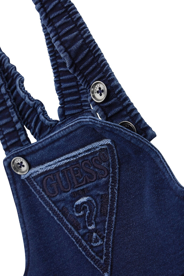 GUESS KIDS GUESS Salopeta de denim cu logo brodat - Pled.ro