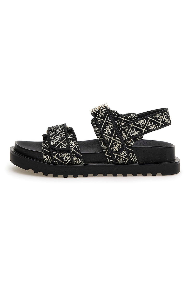 GUESS Sandale cu velcro si logo metalic - Pled.ro