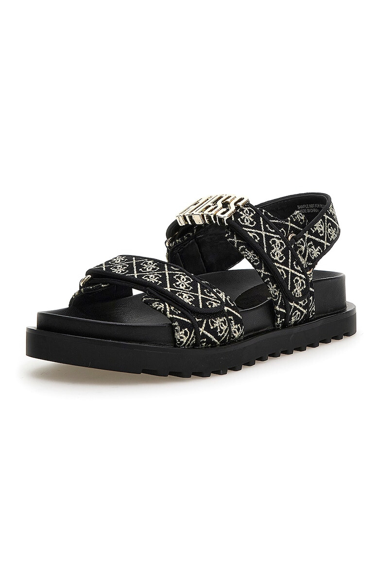 GUESS Sandale cu velcro si logo metalic - Pled.ro