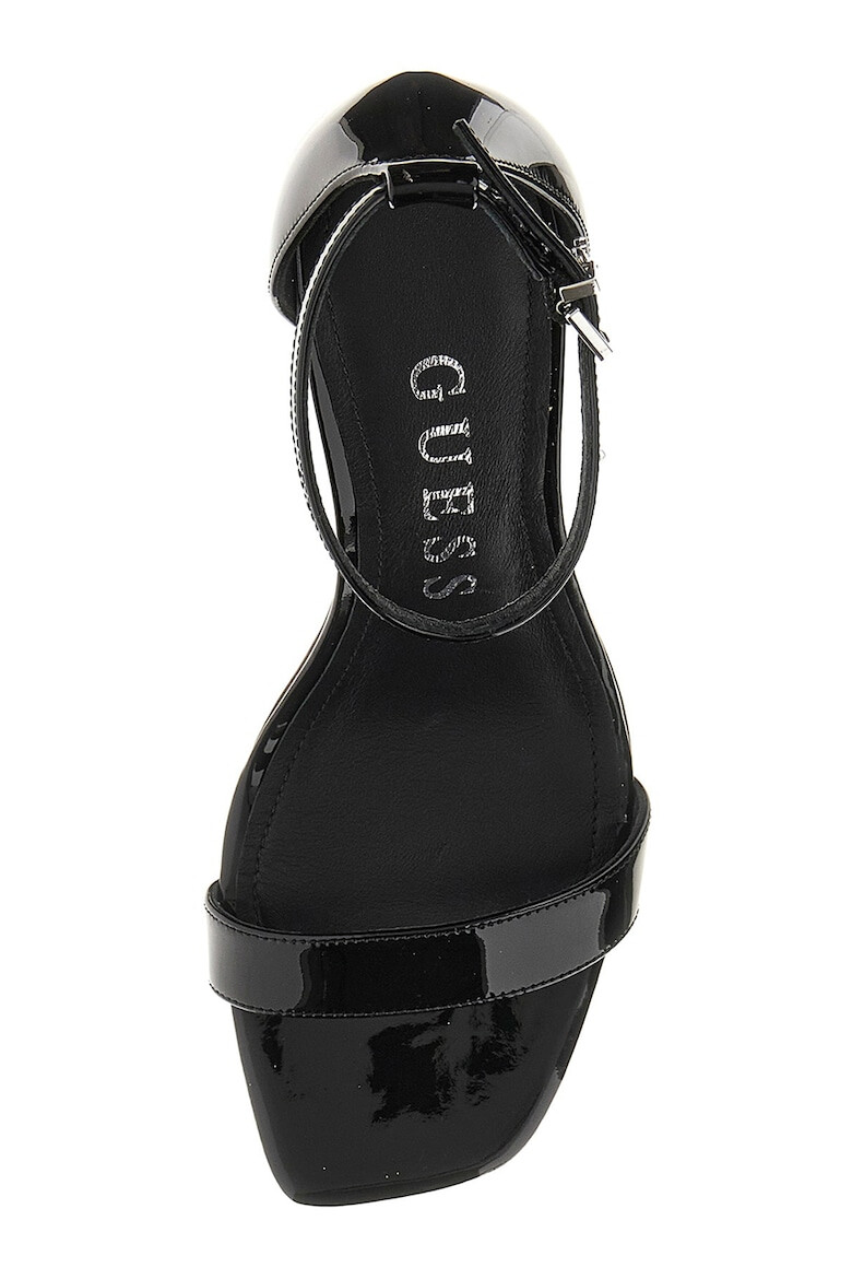 GUESS Sandale de piele ecologica cu aspect lacuit - Pled.ro