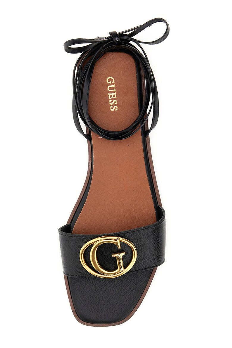 Guess Sandale de piele si piele ecologica cu logo - Pled.ro