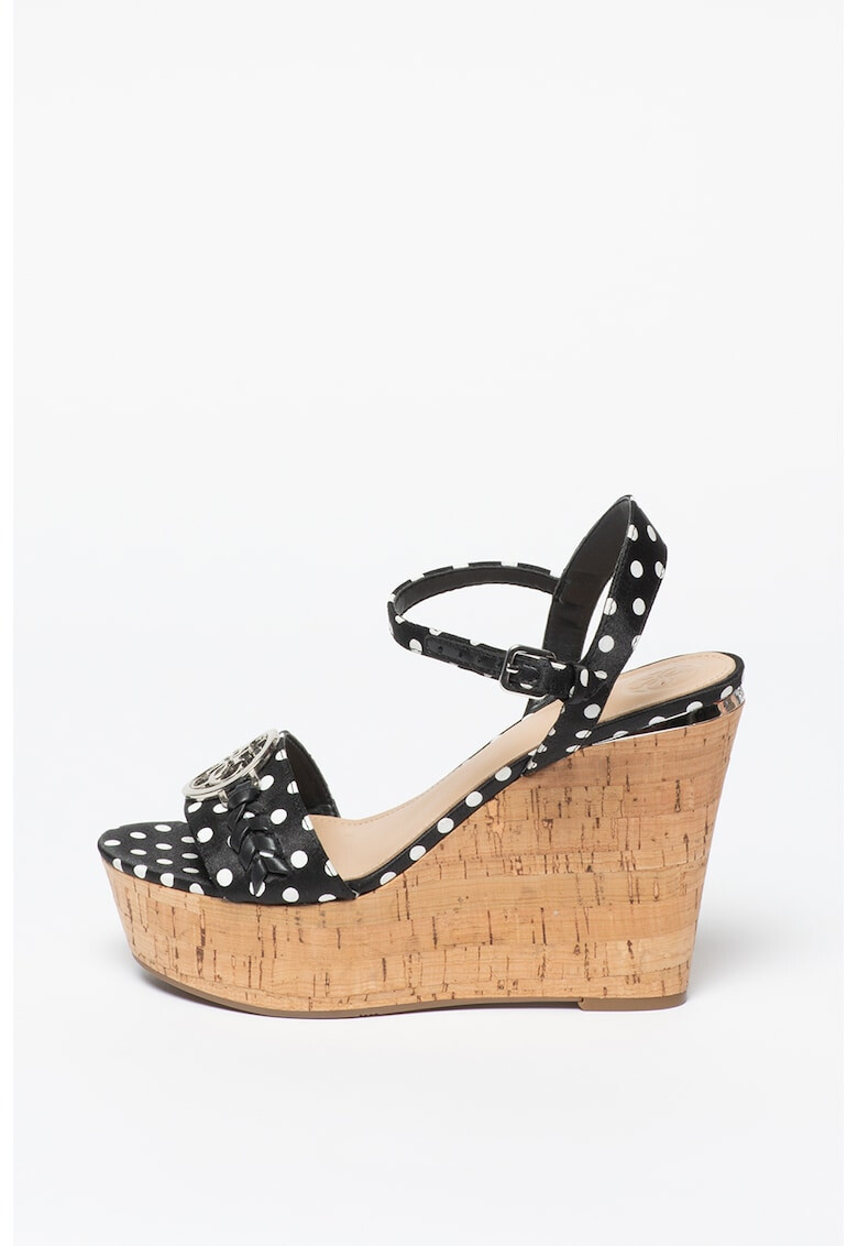 Guess Sandale din piele cu talpa wedge Gesina - Pled.ro