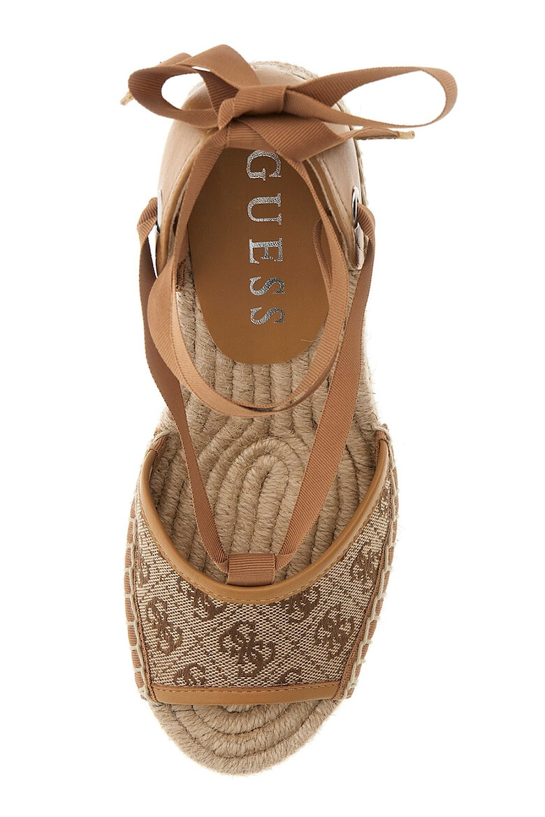 GUESS Sandale-espadrile wedge cu logo - Pled.ro