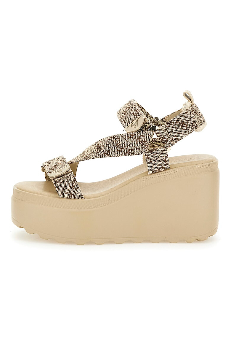 Guess Sandale wedge cu model - Pled.ro