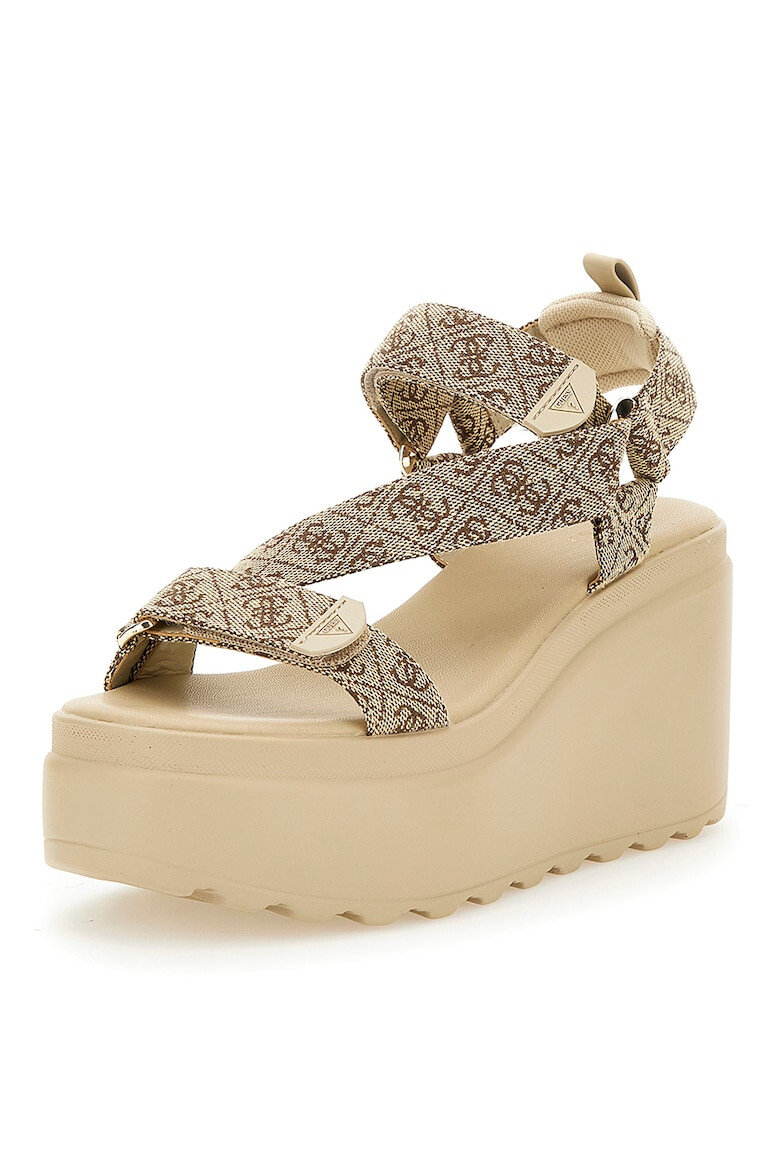 Guess Sandale wedge cu model - Pled.ro