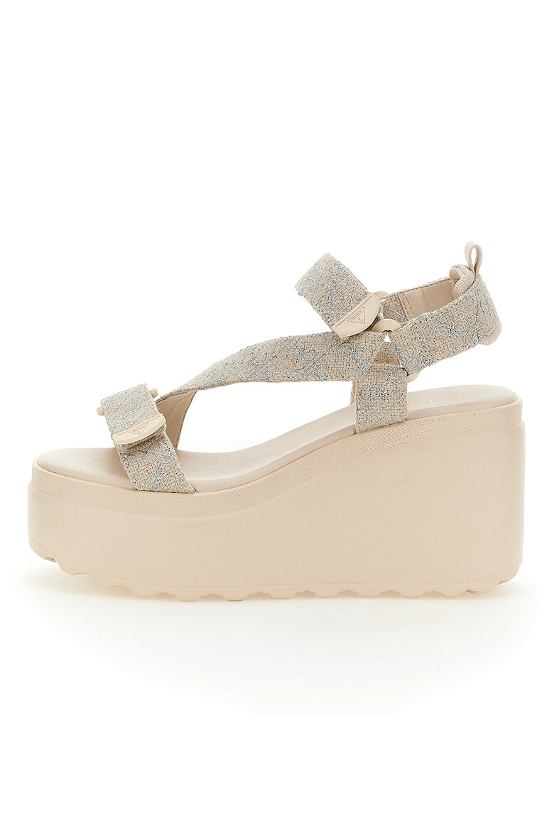 GUESS Sandale wedge cu model - Pled.ro