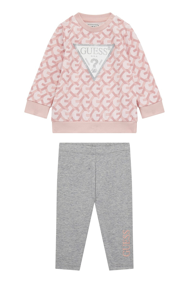 GUESS KIDS Set de bluza de trening cu logo si colanti - Pled.ro