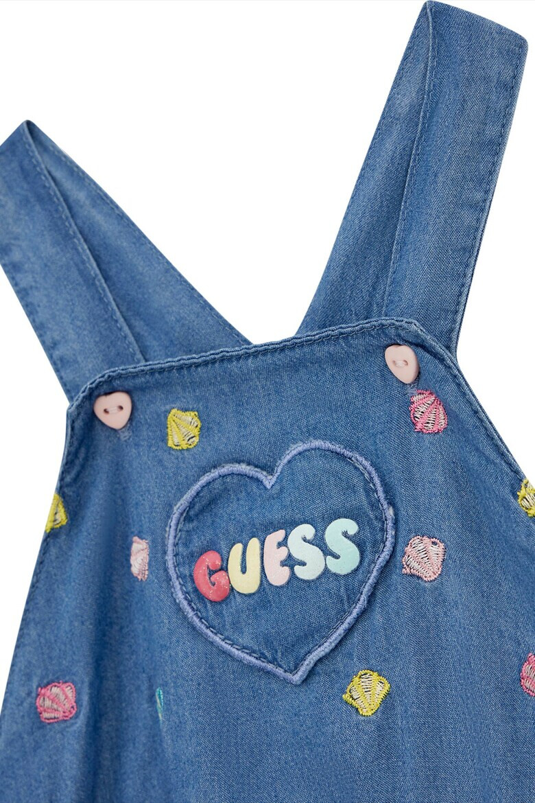 GUESS Set de body si salopeta din chambray - 2 piese - Pled.ro