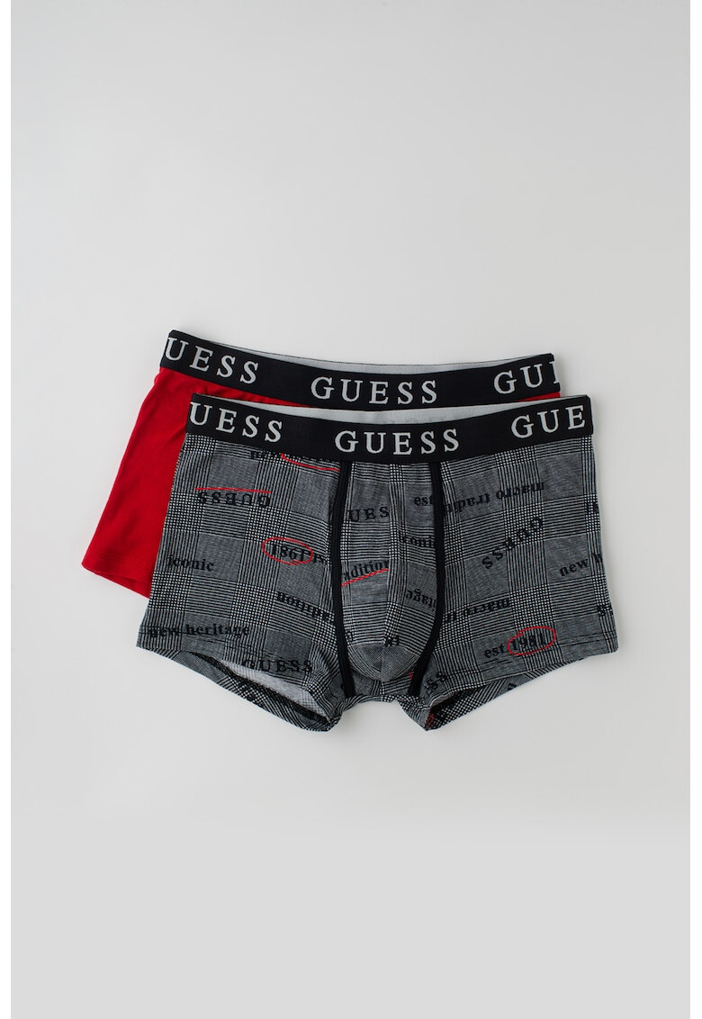 Guess Set de boxeri cu banda elastica cu logo - 2 perechi - Pled.ro