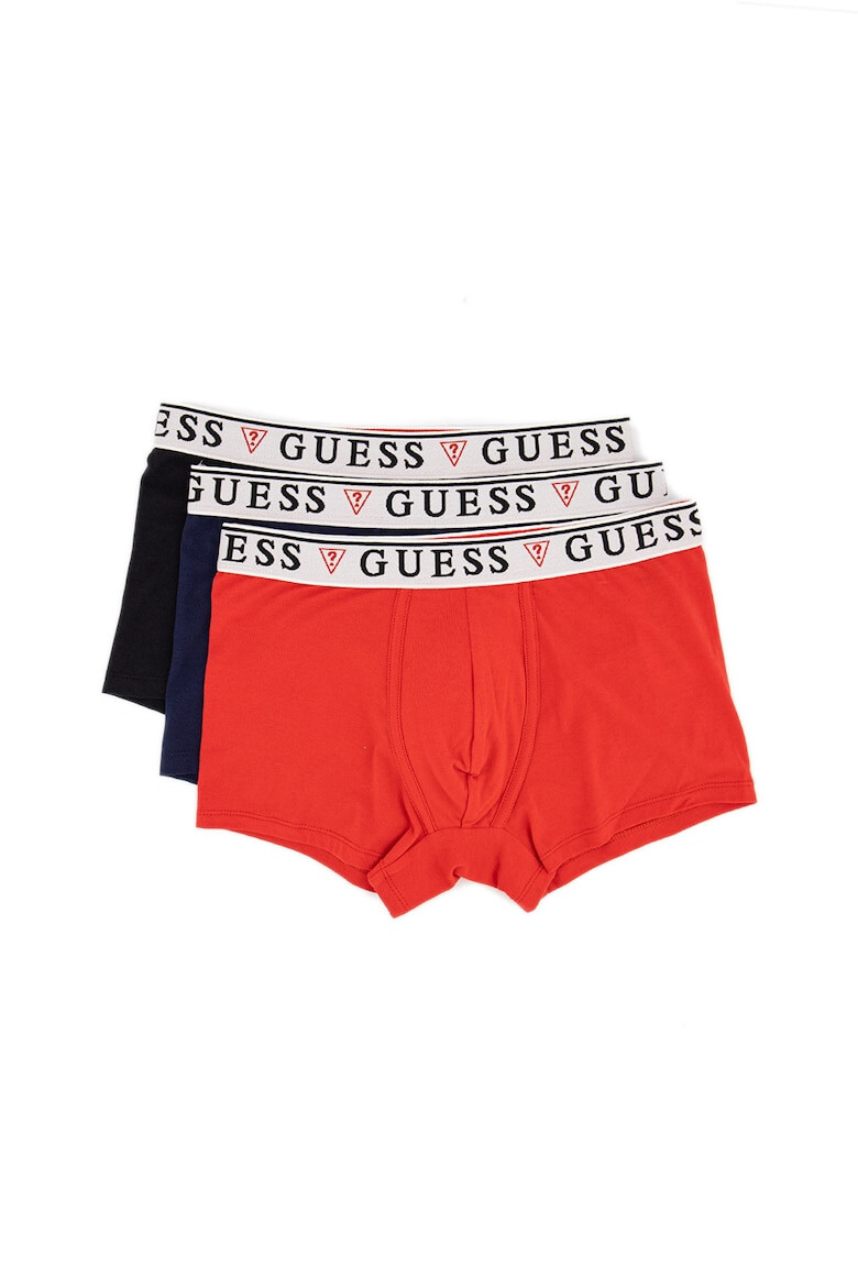 Guess Set de boxeri cu banda logo in talie - 3 perechi - Pled.ro