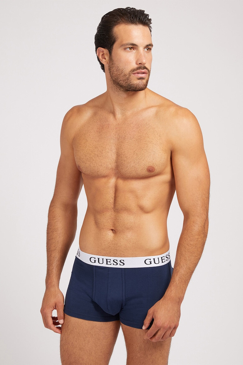 Guess Set de boxeri cu banda logo in talie - 3 perechi - Pled.ro