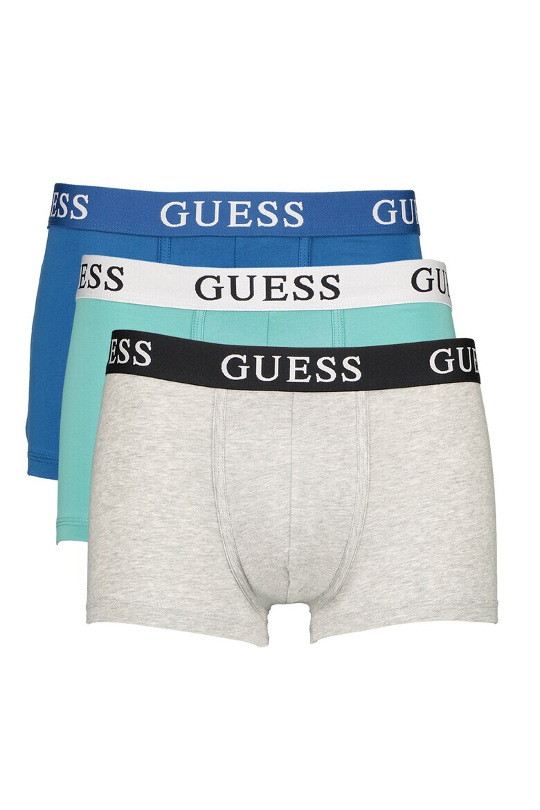 Guess Set de boxeri cu banda logo in talie - 3 perechi - Pled.ro