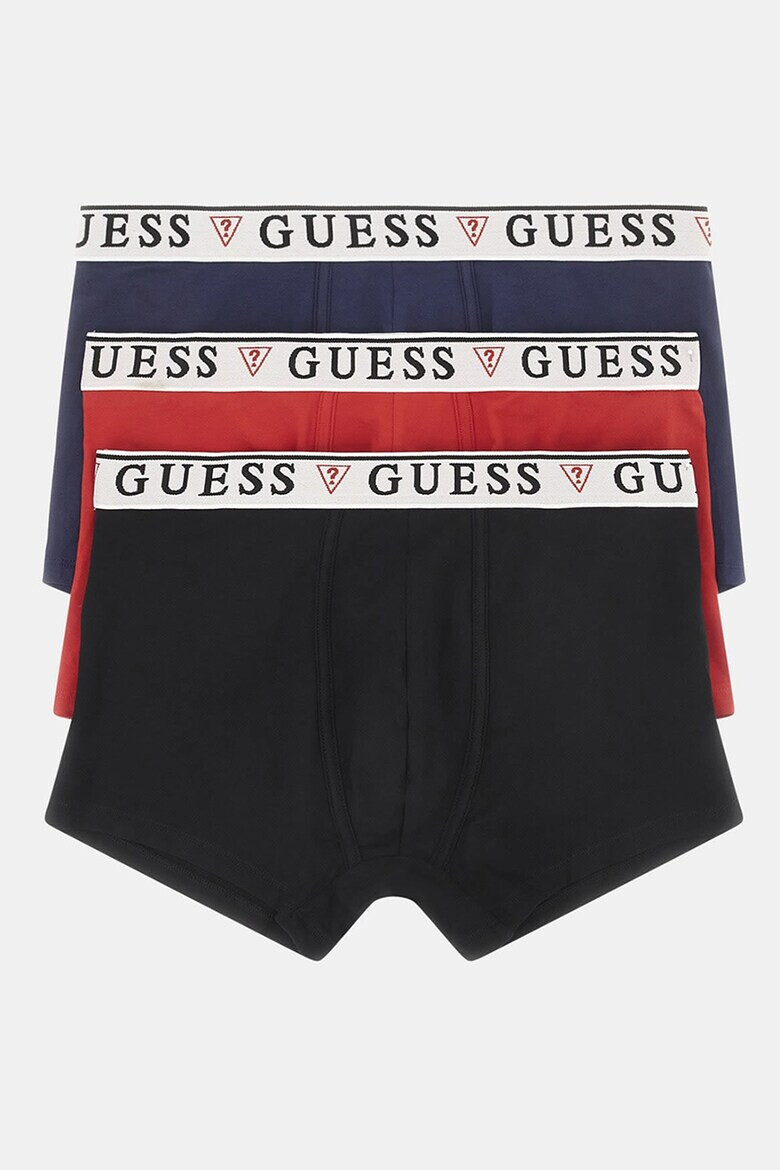 GUESS Set de boxeri cu banda logo in talie - 3 perechi - Pled.ro