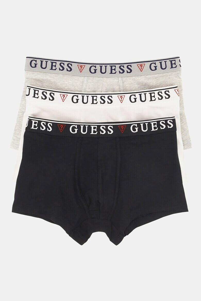 GUESS Set de boxeri cu banda logo in talie - 3 perechi - Pled.ro