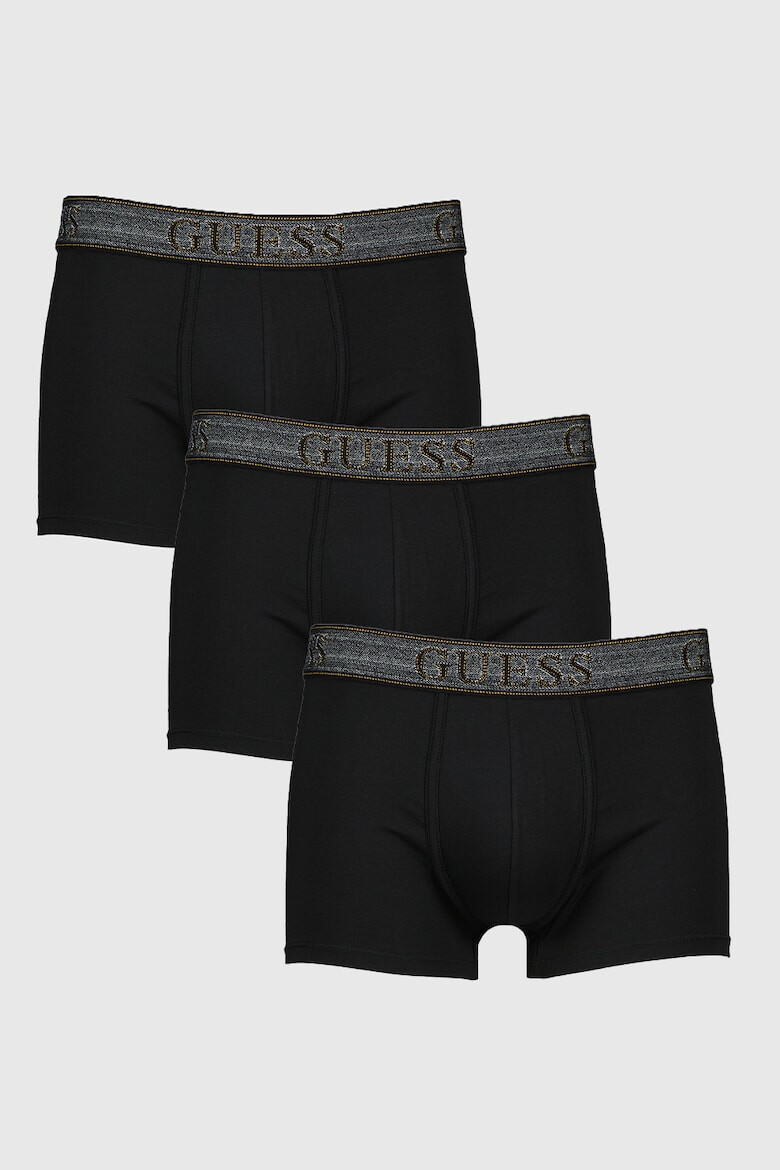 GUESS Set de boxeri cu banda logo in talie - 3 perechi - Pled.ro