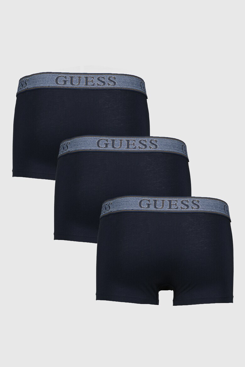 GUESS Set de boxeri cu banda logo in talie - 3 perechi - Pled.ro