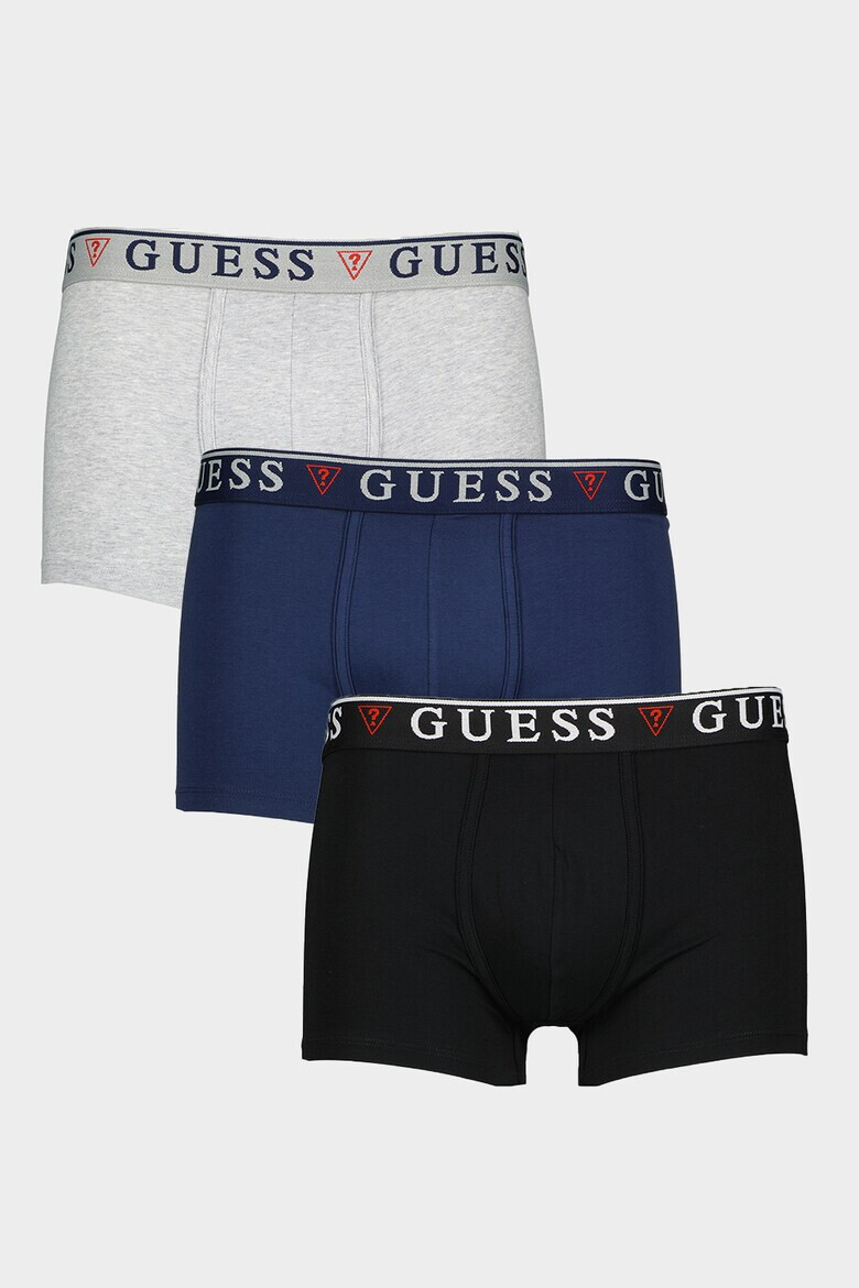 GUESS Set de boxeri cu banda logo in talie - 3 perechi - Pled.ro