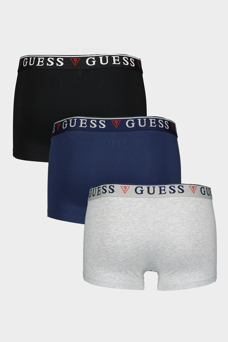 GUESS Set de boxeri cu banda logo in talie - 3 perechi - Pled.ro