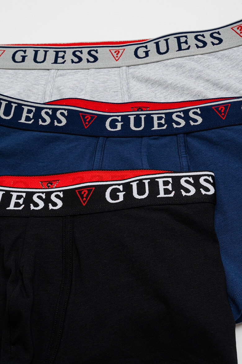 GUESS Set de boxeri cu banda logo in talie - 3 perechi - Pled.ro