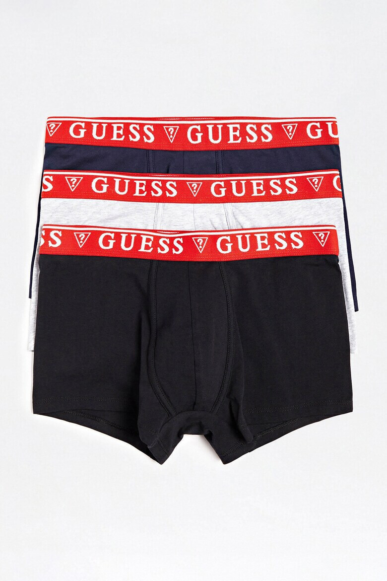 GUESS Set de boxeri cu banda logo in talie - 3 perechi - Pled.ro