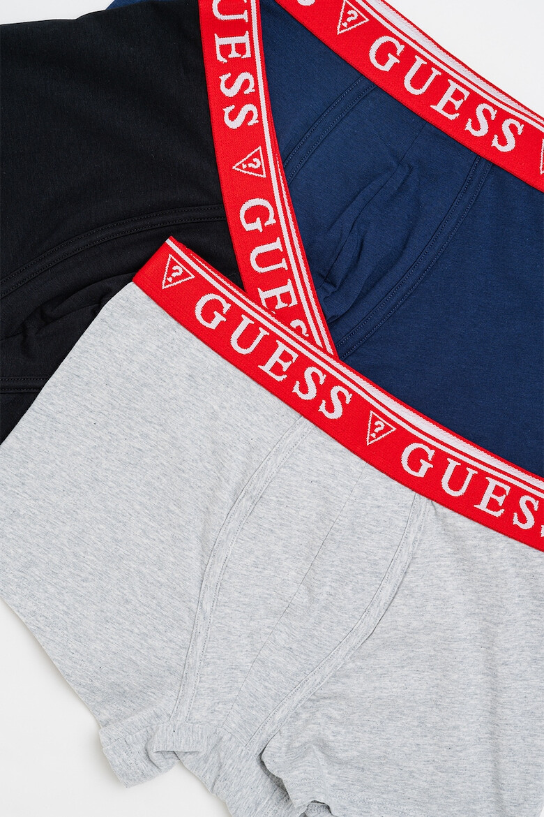 GUESS Set de boxeri cu banda logo in talie - 3 perechi - Pled.ro