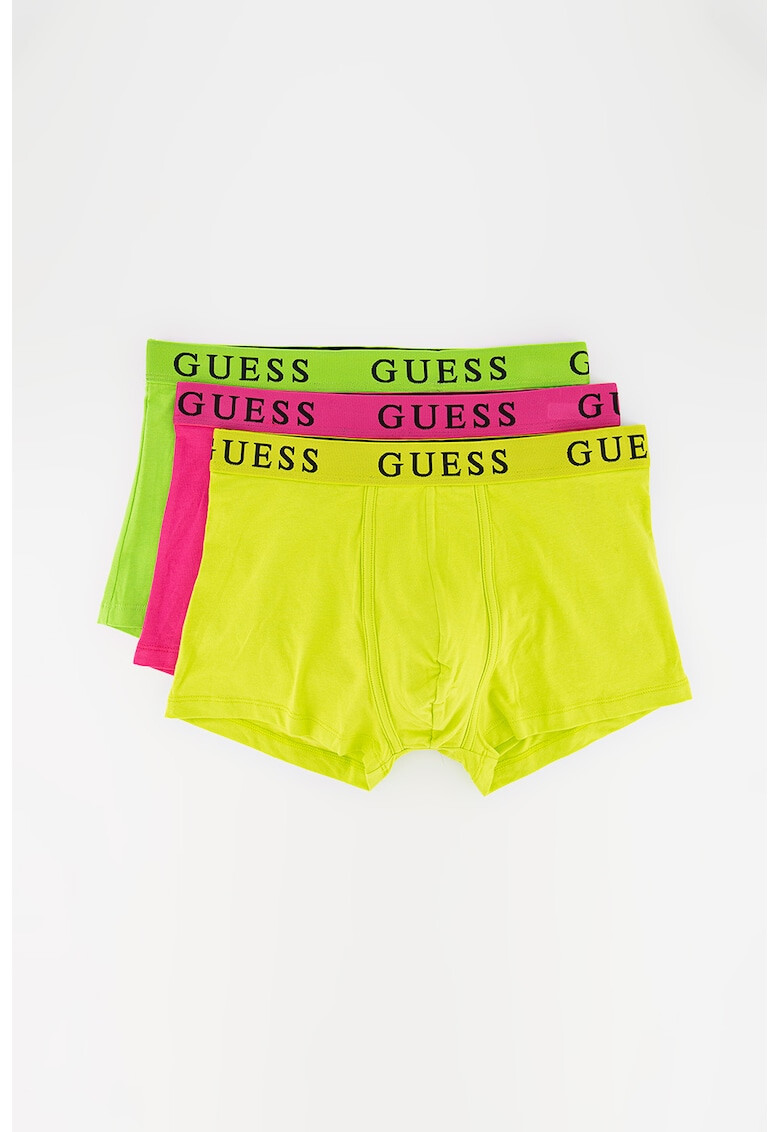 Guess Set de boxeri cu banda logo in talie - 3 perechi F - Pled.ro