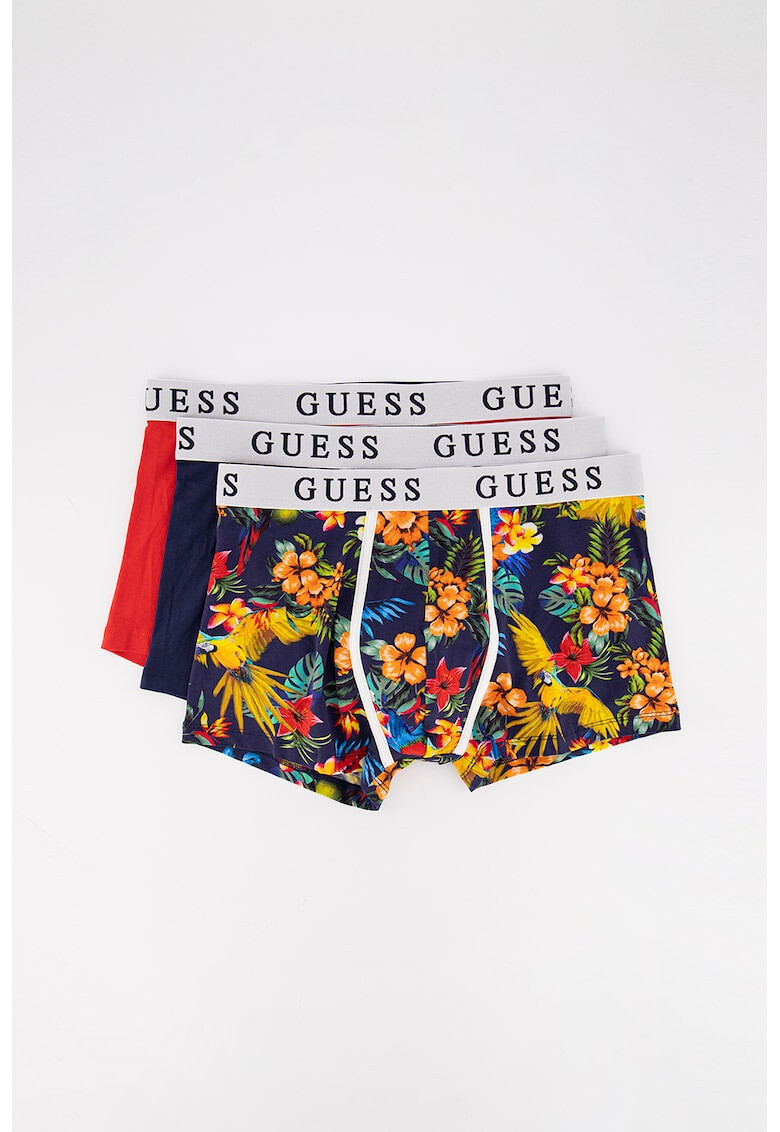 Guess Set de boxeri cu banda logo in talie - 3 perechi H - Pled.ro