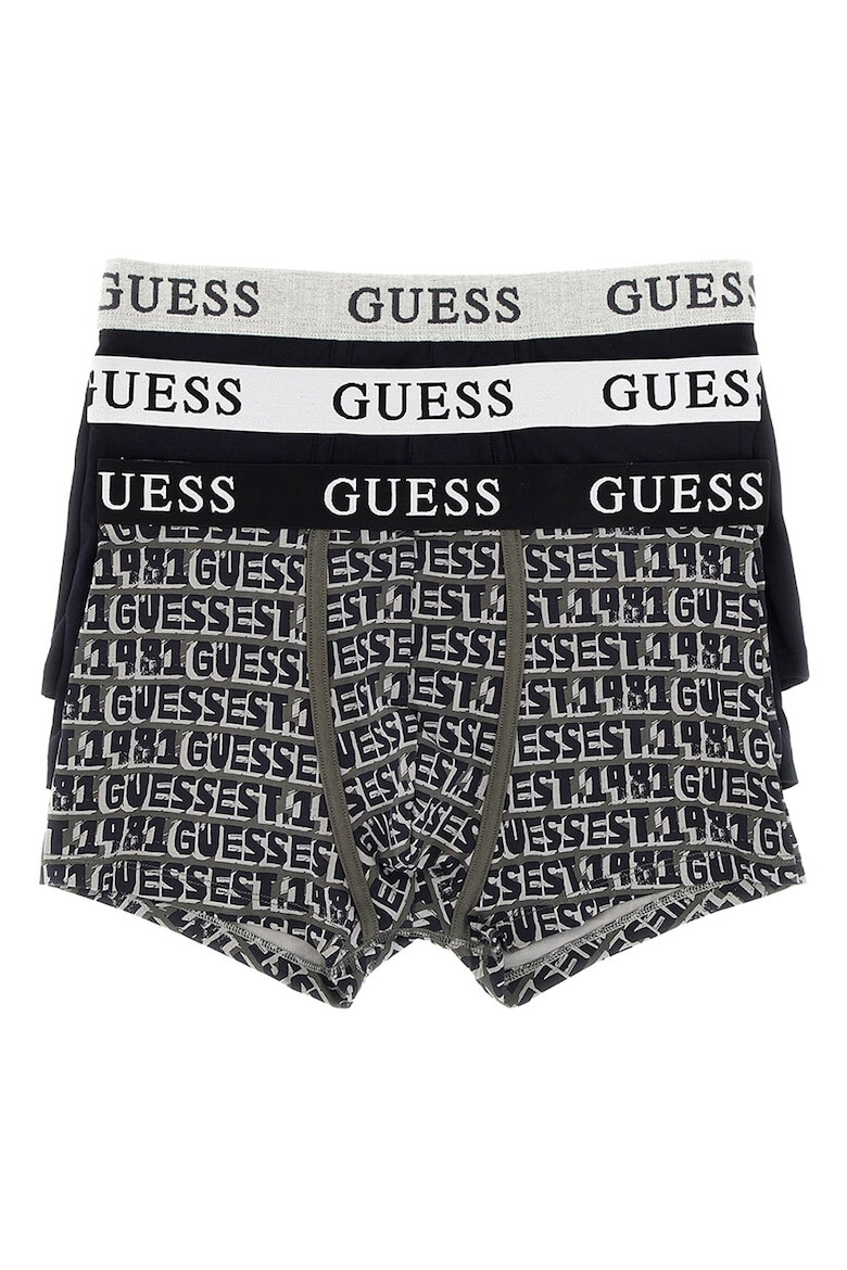 GUESS Set de boxeri cu model - 3 perechi - Pled.ro