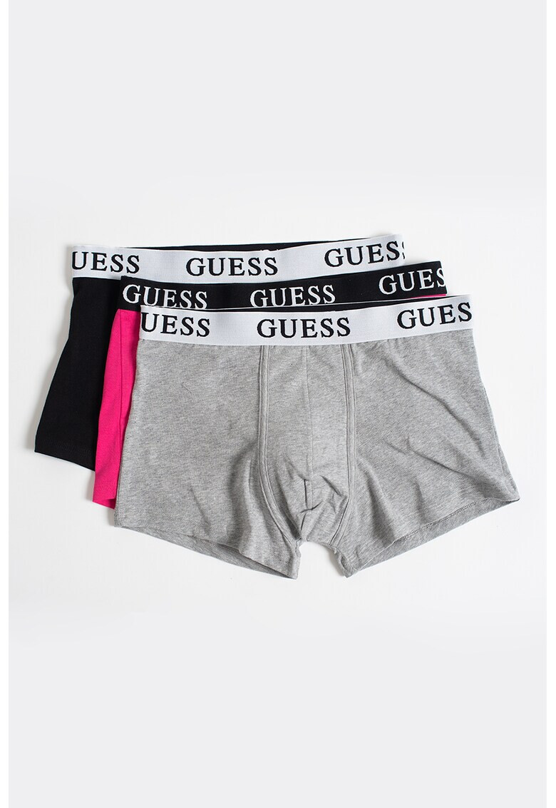 Guess Set de boxeri din amestec de bumbac - 3 perechi - Pled.ro