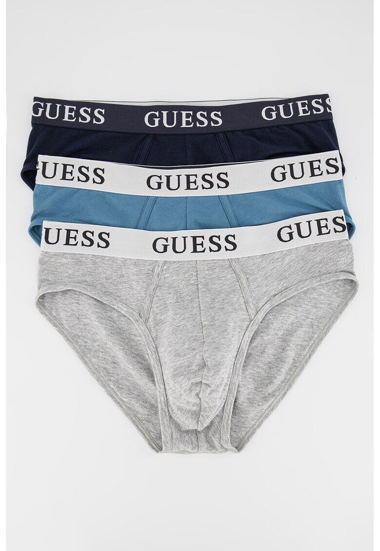 Guess Set de chiloti cu banda logo in talie - 3 perechi - Pled.ro