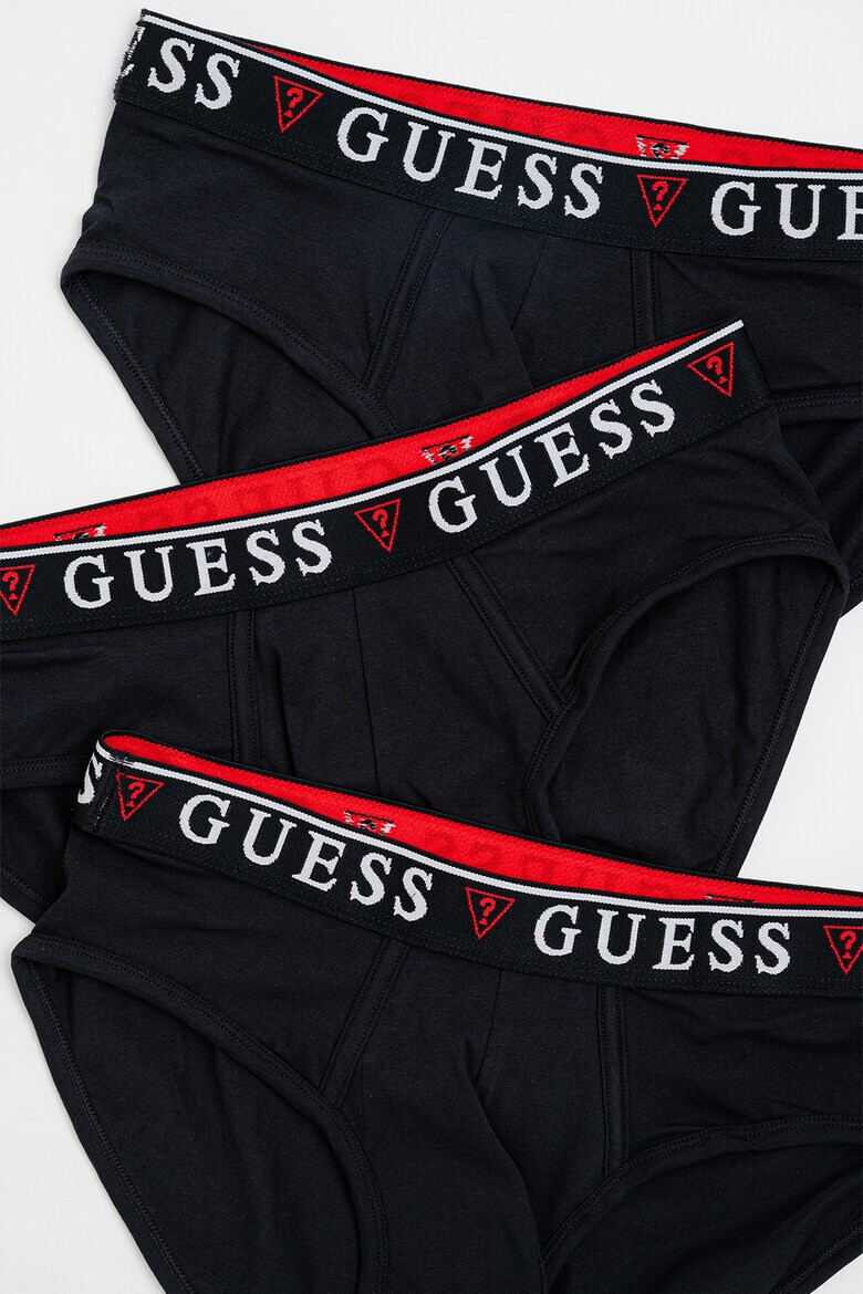 GUESS Set de chiloti cu banda logo in talie - 3 perechi - Pled.ro