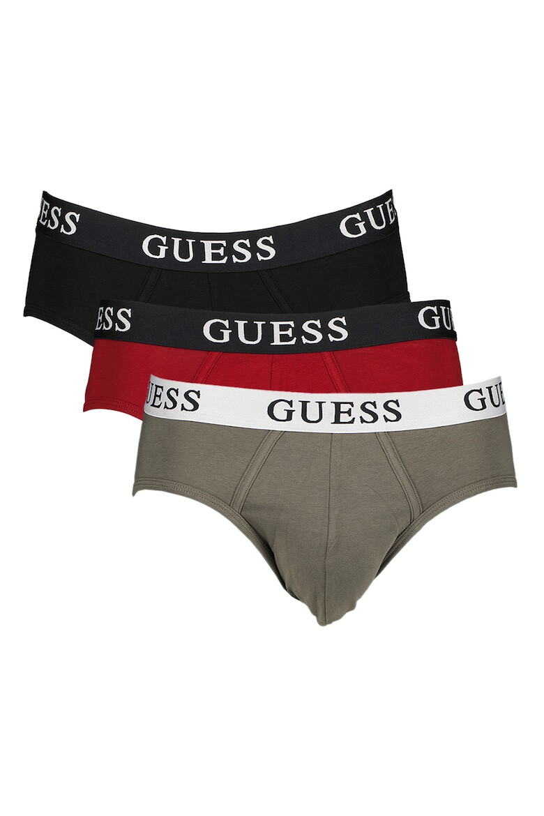 GUESS Set de chiloti cu banda logo in talie - 3 perechi - Pled.ro