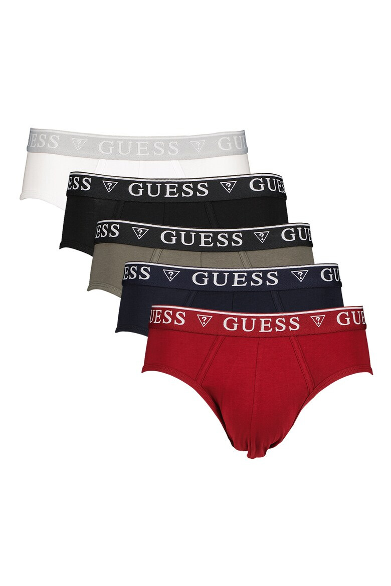 GUESS Set de chiloti cu banda logo in talie - 5 perechi - Pled.ro