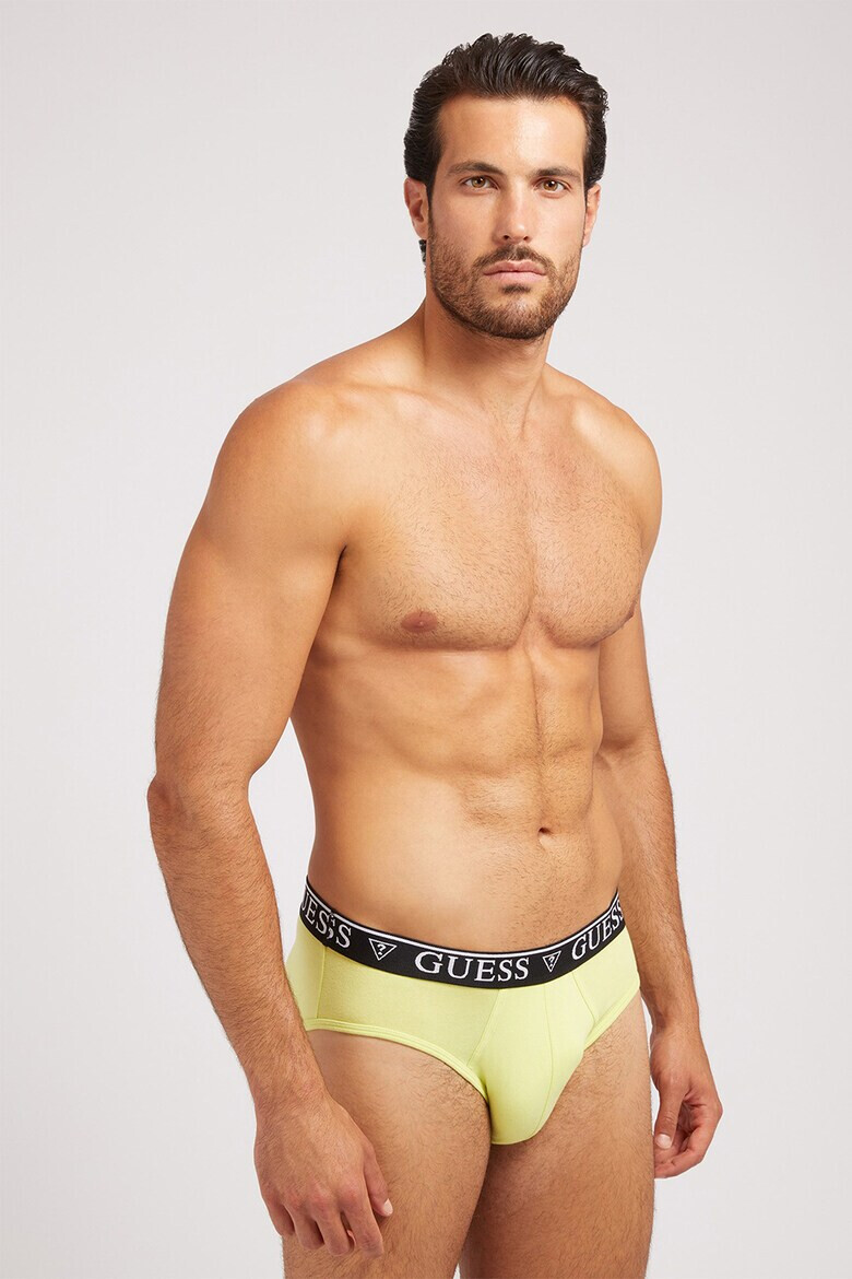 Guess Set de chiloti din amestec de bumbac cu banda logo - 5 perechi - Pled.ro