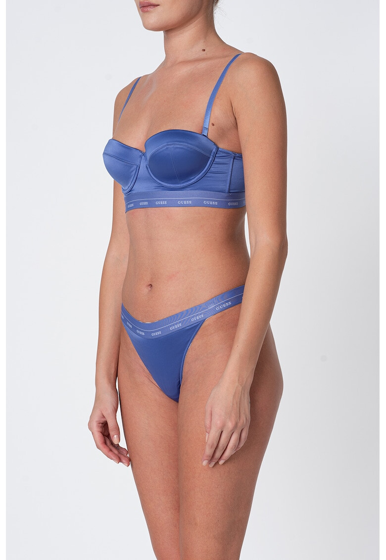 Guess Sutien balconette din satin - Pled.ro