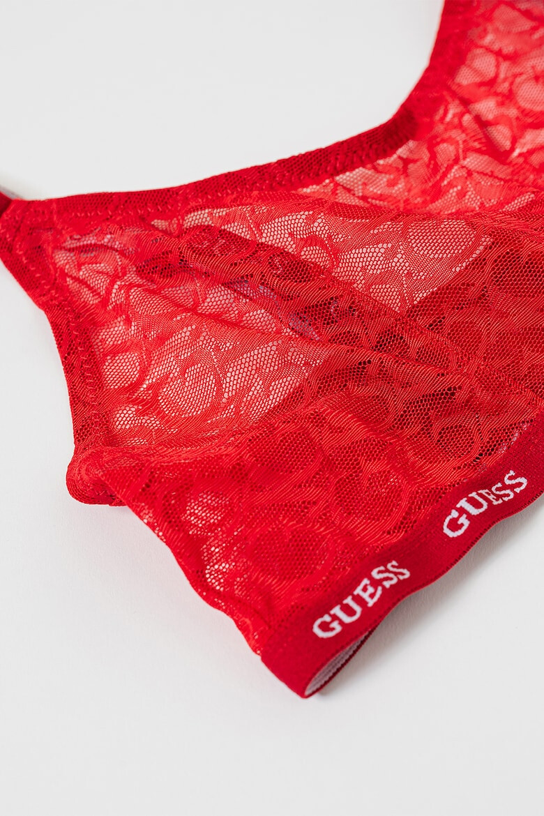 GUESS Sutien de dantela fara burete cu monograma - Pled.ro