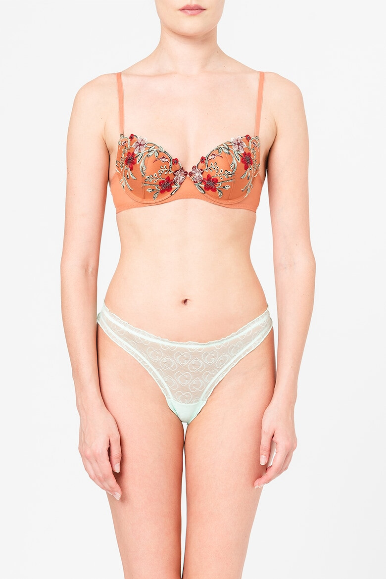 GUESS Sutien push-up cu broderii florale - Pled.ro