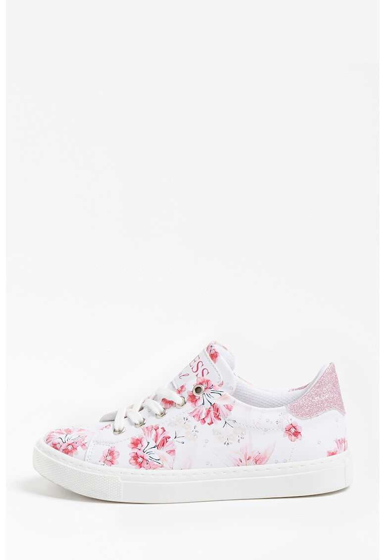 Guess Tenisi de piele ecologica cu imprimeu floral - Pled.ro