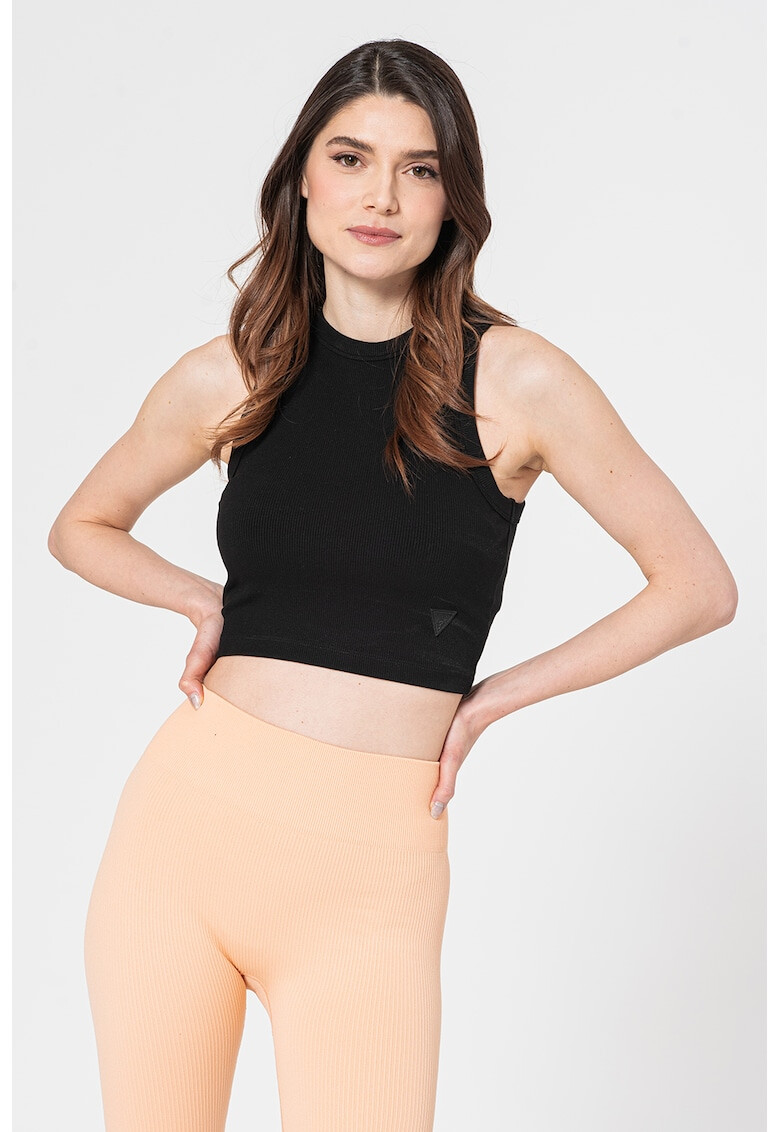 Guess Top crop cu aspect striat pentru fitness - Pled.ro