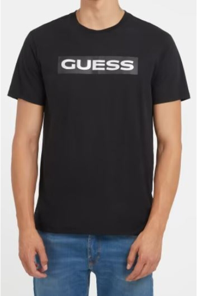 GUESS Tricou barbati Bumbac Negru2 - Pled.ro