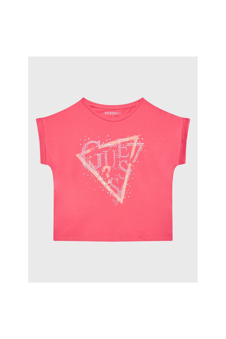 GUESS Tricou copii 0000302185689_14Y Bumbac Roz - Pled.ro