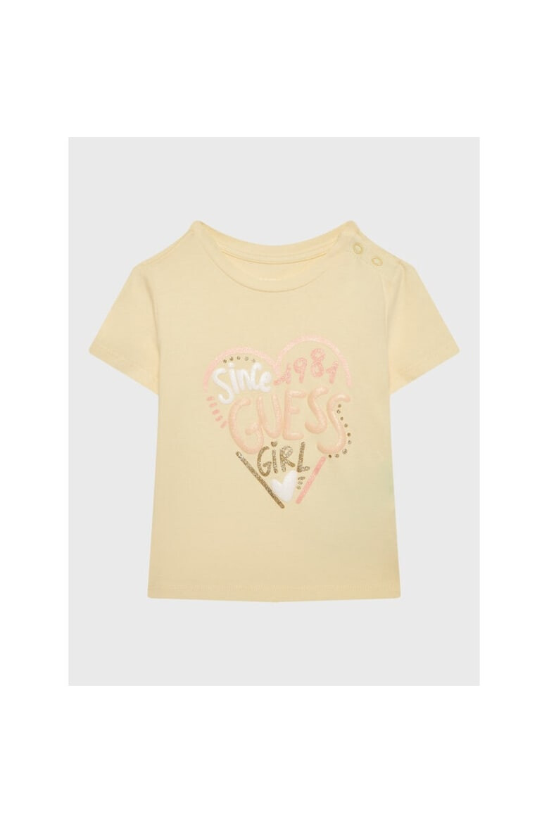 GUESS Tricou copii 116799 Galben Bumbac - Pled.ro