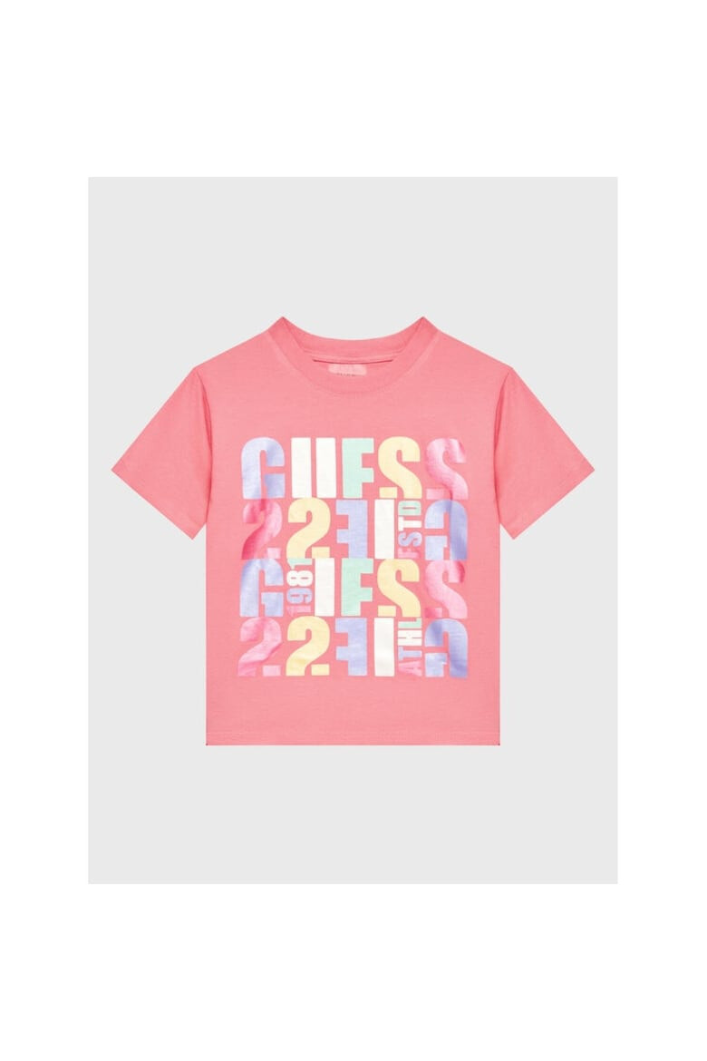 GUESS Tricou copii 189540 Roz Bumbac - Pled.ro